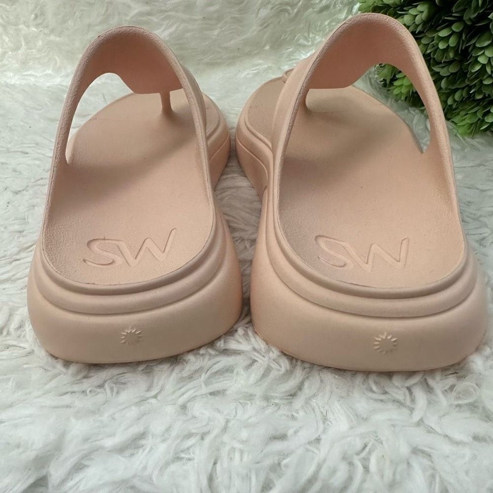 Stuart Weitzman Stuflex‎ T Strap Sandals in Rosewater Womens size US 7 B New - Picture 5 of 8